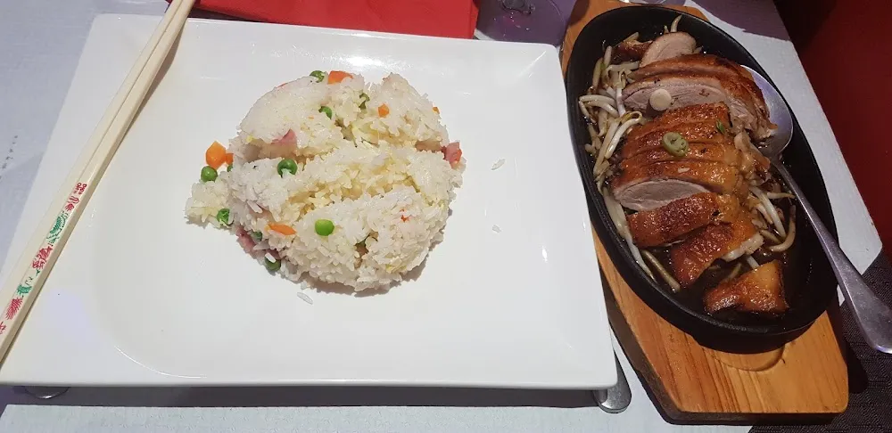 Canard Laqué Riz Cantonais